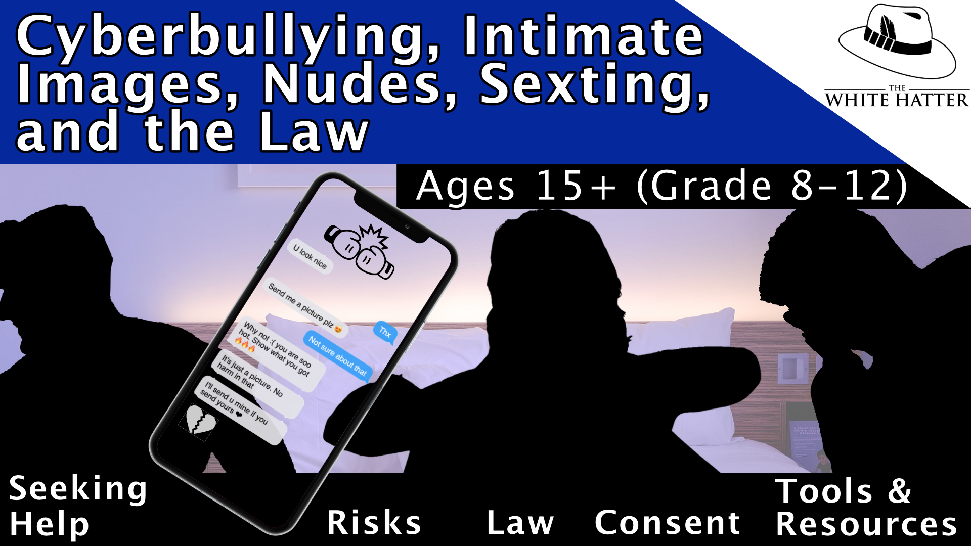 Cyberbullying, Sexting, Nudes, Intimate Images, and The Law Ages 15+ (Grade 8-12)
